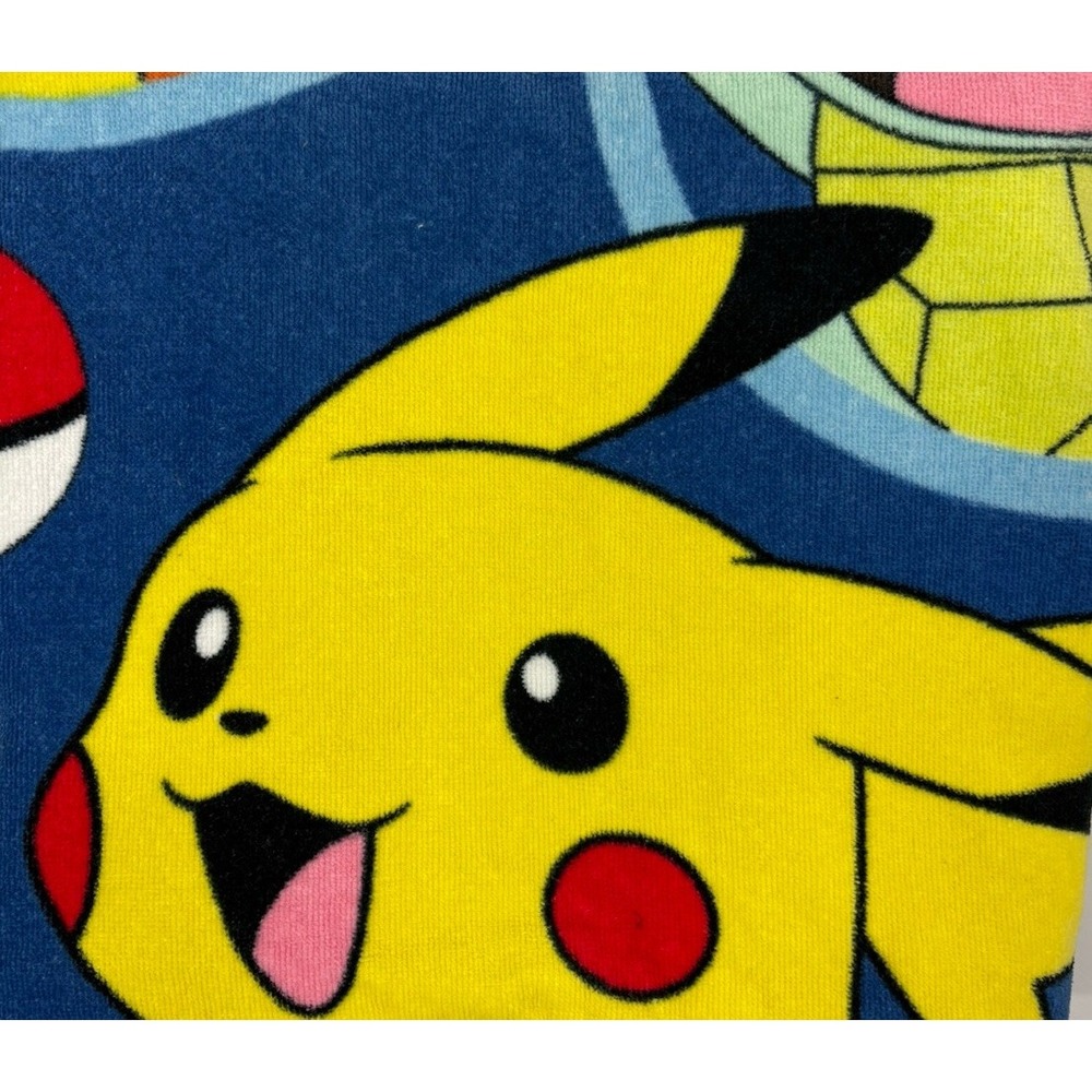 2017 Pokémon 47"L x 25.5"W Towel Pikachu Starter Kanto Kanto Group FLAW